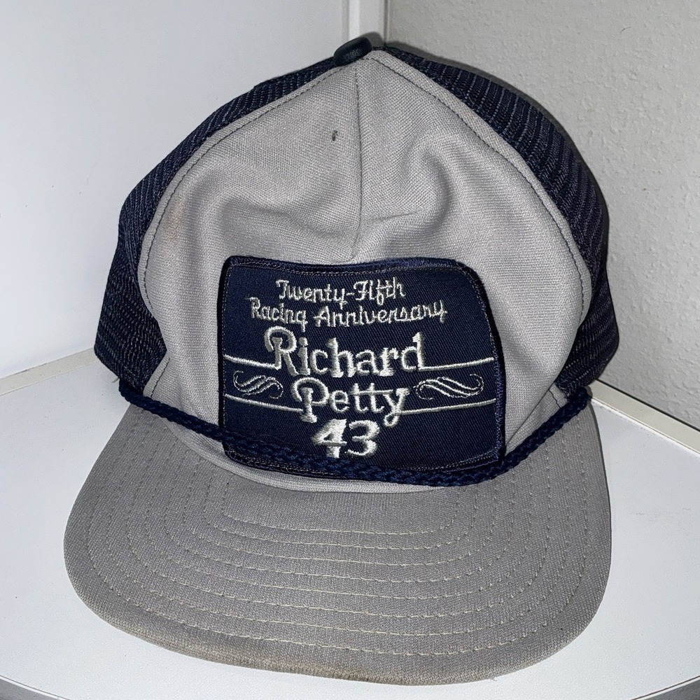 Richard Petty #43 25th Racing Anniversary Trucker Style Hat Rope Nascar